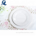 Hotel Restaurante Vajilla de cerámica blanca Sistemas de servicio de mesa